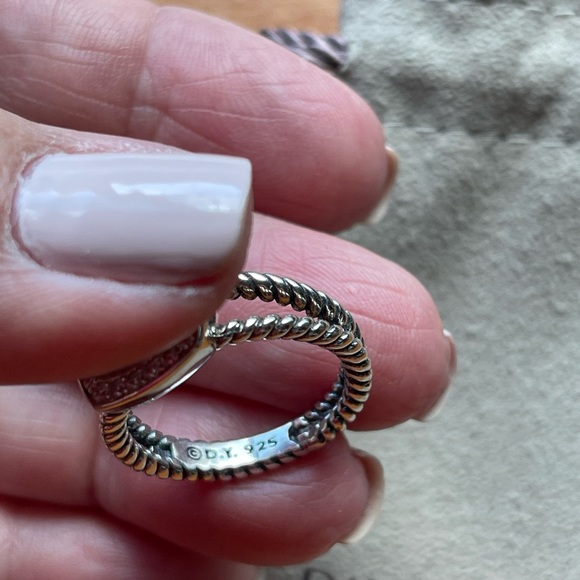 David Yurman Peridot & diamond ring - Picture 2 of 9